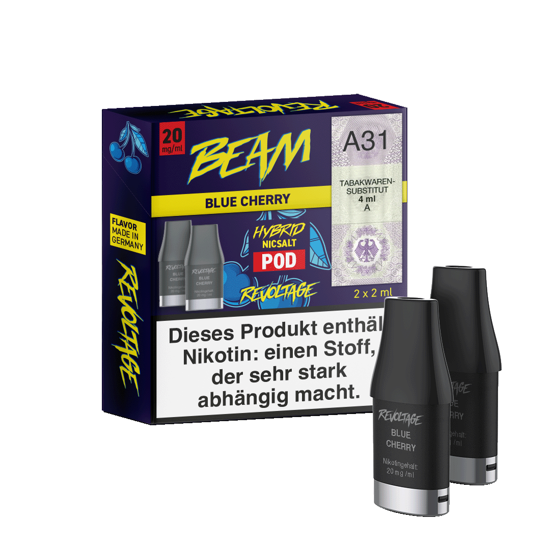 Revoltage Beam Pod 2ml Blue Cherry 20mg (2 Stück)