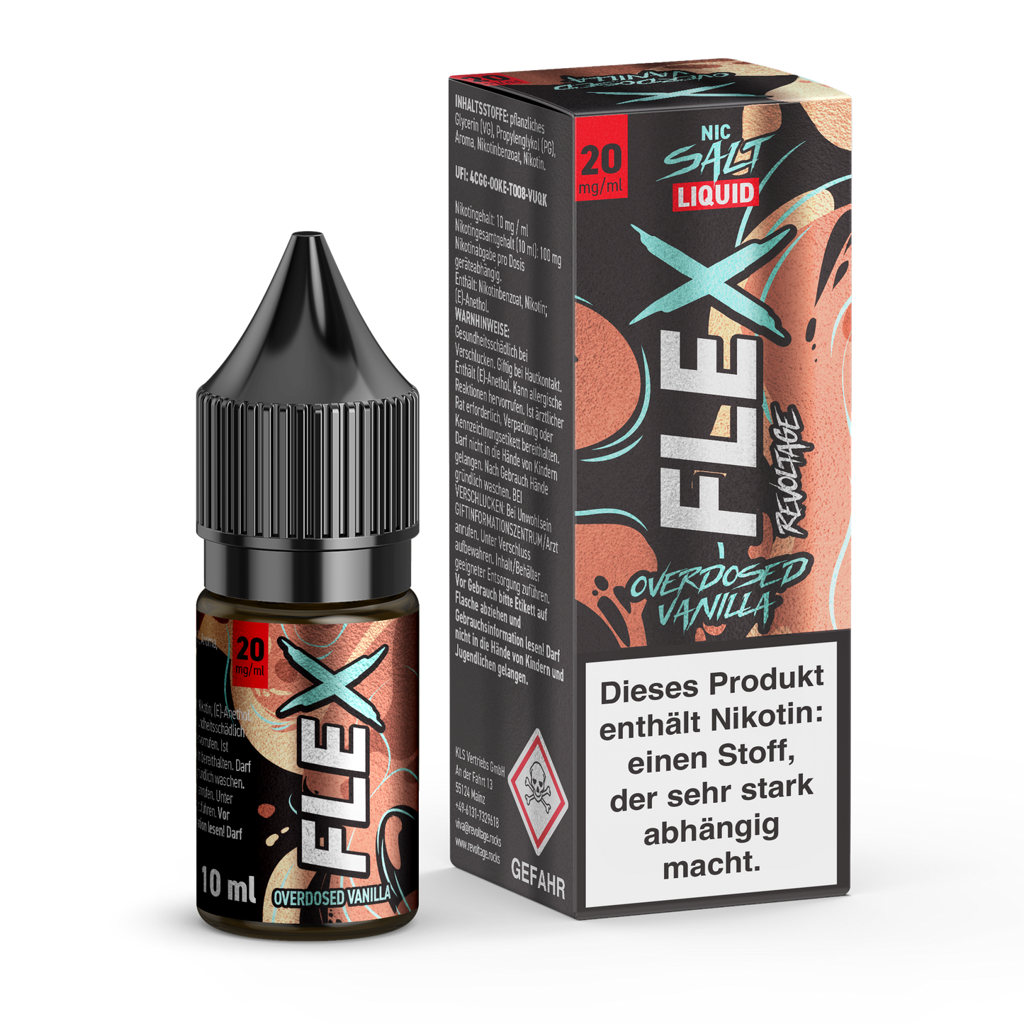 Revoltage  FLEX – Overdosed Vanilla E-Liquid 20 mg / 10ml